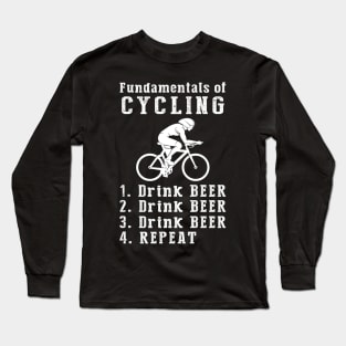 Pedals & Pints: Cycling and Beer Lover's Tee Long Sleeve T-Shirt